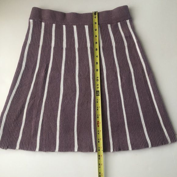 Shein Milano Knit Skirt Large Striped - Picture 13 of 14
